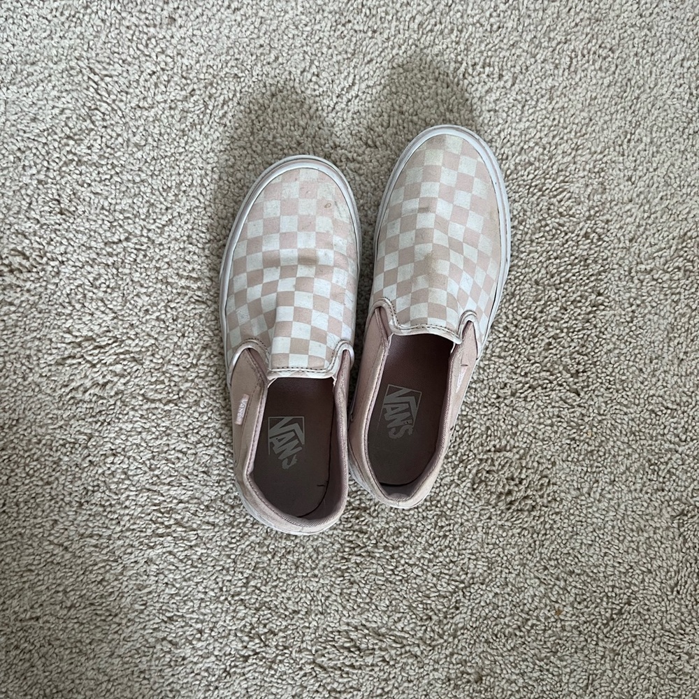 Pink/white checkered vans - Picture 2 of 3